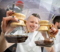 London Coffee Festival at Truman Brewery, London, UK.
