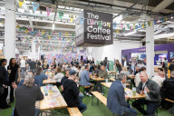 London Coffee Festival at Truman Brewery, London, UK.