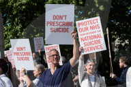 Protest Against Assisted Dying In London