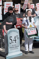 Protest Against Assisted Dying In London