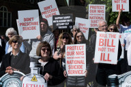 Protest Against Assisted Dying In London