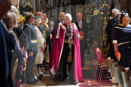 King Charles and Prince William at Order of the Bath service in London, UK.