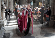 King Charles and Prince William at Order of the Bath service in London, UK.