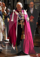 King Charles and Prince William at Order of the Bath service in London, UK.