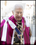 King Charles and Prince William at Order of the Bath service in London, UK.
