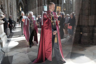 Charles and William attend attend the Order of the Bath service