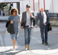 Laurence Fox and his partner Elizabeth Barker arriving at Westminster Magistrates' Court 
London, UK.