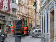 Garbage Collection In The Center Of Prague