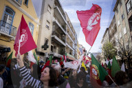 Pedro Nuno Santos During A Political Rally In Lisbon