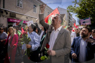 Pedro Nuno Santos During A Political Rally In Lisbon