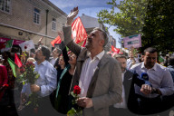 Pedro Nuno Santos During A Political Rally In Lisbon