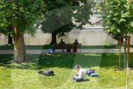 Riverside Relaxation By The Vltava River In Prague