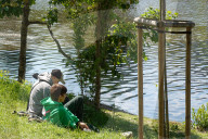 Riverside Relaxation By The Vltava River In Prague