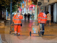 Nighttime Walkway Cleaning In Prague