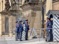 Changing Of The Guard Of The President Of The Czech Republic At Prague Castle