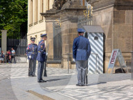 Changing Of The Guard Of The President Of The Czech Republic At Prague Castle