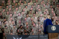 Trump visits US troops stationed in Qatar