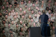 Trump visits US troops stationed in Qatar