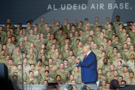 Trump visits US troops stationed in Qatar