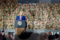 Trump visits US troops stationed in Qatar