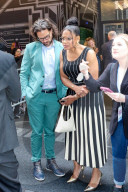 Audra McDonald and boyfriend step out after the Drama League Awards