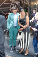 Audra McDonald and boyfriend step out after the Drama League Awards