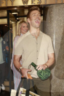 Kyle Cooke and Lindsay Hubbard spotted exiting NBC Rockefeller studios
