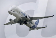 Beluga XL6 taking off from Toulouse Blagnac Airport