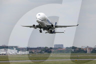 Beluga XL6 taking off from Toulouse Blagnac Airport