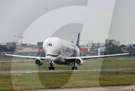 Beluga XL6 taking off from Toulouse Blagnac Airport