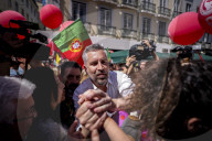 Pedro Nuno Santos During In The Last Political Rally In Lisbon