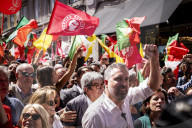 Pedro Nuno Santos During In The Last Political Rally In Lisbon