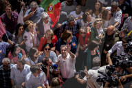Pedro Nuno Santos During In The Last Political Rally In Lisbon