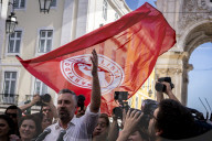 Pedro Nuno Santos During In The Last Political Rally In Lisbon