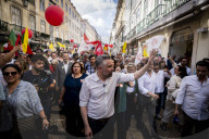Pedro Nuno Santos During In The Last Political Rally In Lisbon