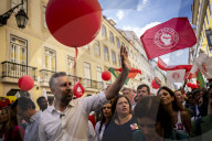 Pedro Nuno Santos During In The Last Political Rally In Lisbon