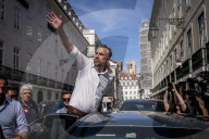 Pedro Nuno Santos During In The Last Political Rally In Lisbon