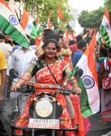 Tiranga Rally In India To Celebrate The Success Of Armed Forces.