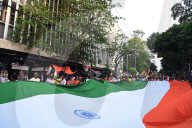 Tiranga Rally In India To Celebrate The Success Of Armed Forces.