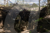 Ukrainian Servicemen Of The 127th Territorial Defence Brigade