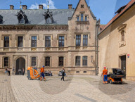 Municipal Workers In Pragues Castle District