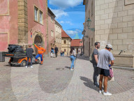 Municipal Workers In Pragues Castle District
