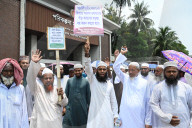 Teachers And Employees Protest For Payment Of Outstanding Salaries And Allowances In Dhaka.
