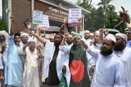 Teachers And Employees Protest For Payment Of Outstanding Salaries And Allowances In Dhaka.