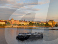 Boats On Vltava River In Prague