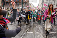 Participants Walk In Pride Parade Krakow