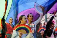 Participants Walk In Pride Parade Krakow