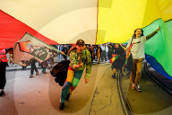 Participants Walk In Pride Parade Krakow