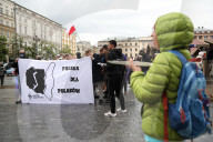 Anti-Immigration Picket In Krakow