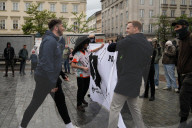 Anti-Immigration Picket In Krakow